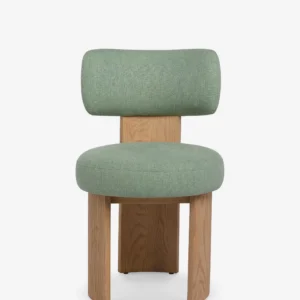 Brisbane Dining Chair Color Green Performance Linen